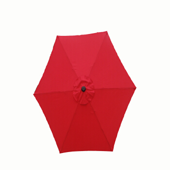 Bright Red Beach Large Patio Banana Umbrella 
